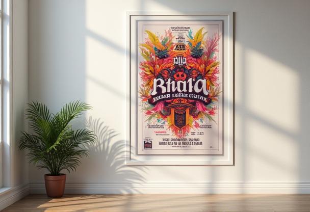 Graphic design project example: Event poster design