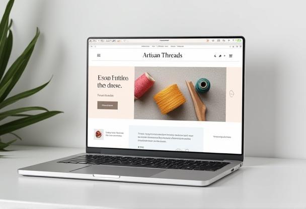 Web design project example: E-commerce website screenshot